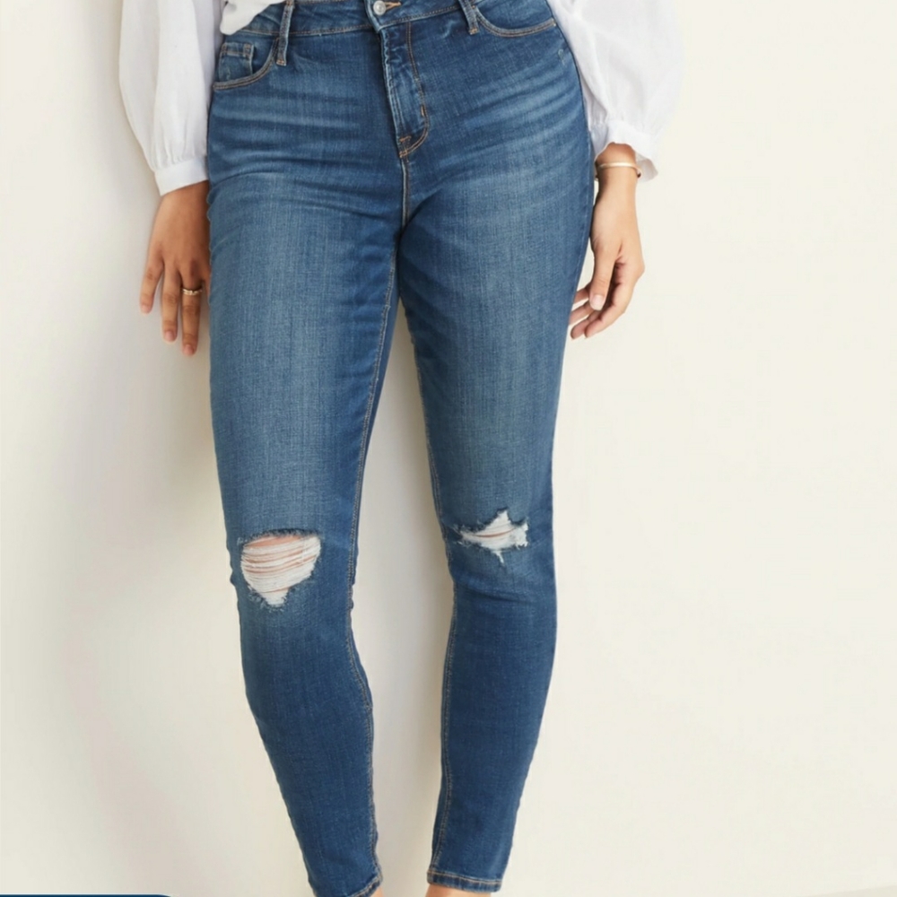 Old Navy Rockstar High-Waisted Distressed